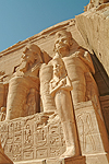 Right hand statues of Ramses at Abu Simbel