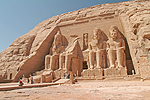 Panorama of Great Temple at Abu Simbel in Egypt