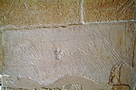 Large River Nile sailing boat relief inside tomb