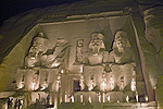 Great Temple of Abu Simbel lit after show