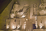 Abu Simbel Great Temple lit up after show