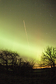 TO24014JH Aurora & Passing Aircraft