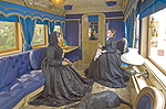 Interior photo of restored carriage