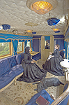 Restored interior of Victorian Railway Carriage