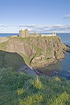 Clifftop view of Dunnottar Castle fm south