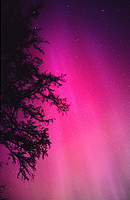 Wide angle Aurora Rays photograph used in The Aurora Book