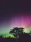 Northern Lights Ray bundle photo taken on Royal Deeside