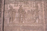 Best Egyptian carvings of Goddess Hathor on birthhouse at Dendara Temple