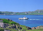 Ferry crosses to Iona and its Christian Caethdral on Scotlands West Coast