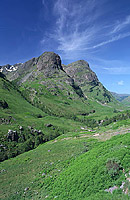Summer vibrancy of the Glencoe Three Sisters