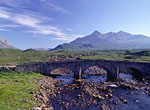 Cuillins of Skye looking over Old Brig over Sligachan Burn