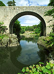 Summer photo of Bridge of Alvah near Banff in Scotland