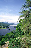 Familiar photography view on Loch Tummel near Pitlochry
