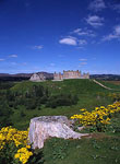 Ruined Military Ruthven Barracks Kingussie in Highlands of Scotland