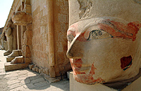 Recently opened Hatshepsut Temple Upper Level in Luxor on River Nile